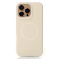 Чехол MagSafe Liquid Silicone Full для iPhone 16 Pro Max cream