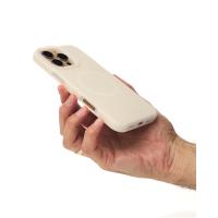 Чехол MagSafe Liquid Silicone Full для iPhone 16 Pro Max cream