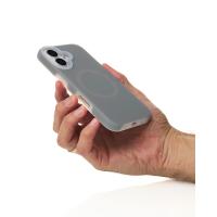 Чехол MagSafe Liquid Silicone Full для iPhone 16 stone gray