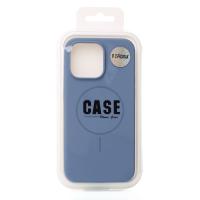 Чехол MagSafe Silicone Beats Case для iPhone 15 Pro Max storm blue