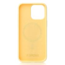 Силиконовый чехол Slim Ring Soft с поддержкой MagSafe для iPhone 15 Pro Max sunglow