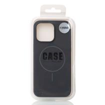 Силиконовый чехол Slim Ring Soft с поддержкой MagSafe для iPhone 15 Pro stone gray