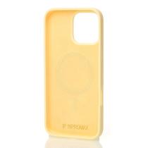 Силиконовый чехол Slim Ring Soft с поддержкой MagSafe для iPhone 16 Pro sunglow