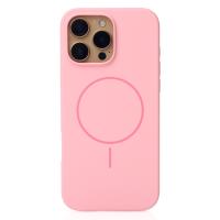 Чехол MagSafe Silicone Beats Case для iPhone 16 Pro pink