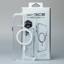 Чехол SPACE CASE с поддержкой MagSafe для iPhone 15 Pro прозрачный