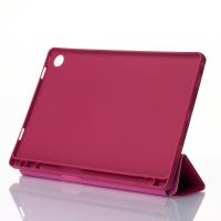 Чохол зі штучної шкіри SmartCover для планшета Samsung Galaxy Tab A9 малиновий