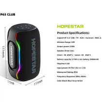 Колонка Bluetooth Hopestar P65 Club black