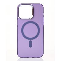 Полиуритановый чехол MagSafe "IMD Colors" для iPhone 15 Pro Max фиолетовый