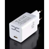 МЗП DC 2в1 блок (1 PD / 65W) + кабель (Type-C - Lightning 20W) (CA-F10) білий