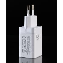 МЗП DC 2в1 блок (1 PD / 65W) + кабель (Type-C - Lightning 20W) (CA-F10) білий