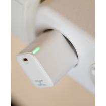 МЗП DC 2в1 блок (1 PD / 30W / GaN Technology) + кабель (Type-C - Type-C 60W) (CA-F06) білий
