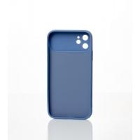 Силиконовый чехол CAMERA PROTECTION для iPhone 11 серо-синий