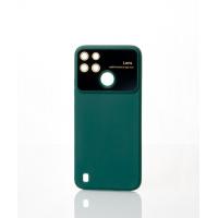 Силіконовий чохол CAMERA PROTECTION для Realme C25Y темно-зелений