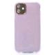 Силіконовий чохол DARK GLITTER для телефону iPhone 12 / iPhone 12 Pro фіолетовий
