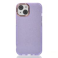 Силиконовый чехол DARK GLITTER для iPhone 15 фиолетовый
