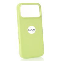 Силиконовый чехол Lux Colors с поддержкой MagSafe для iPhone 17 Pro Max (AI) Neon Yellow