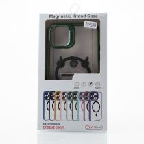 Силіконовий чохол MagSafe CAMERA GLASS PROTECTION для телефону iPhone 11 Pro Max сірий