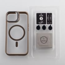Силіконовий чохол MagSafe CAMERA GLASS PROTECTION для телефону iPhone 11 Pro Max сірий