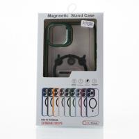 Силиконовый чехол MagSafe CAMERA GLASS PROTECTION для iPhone 11 Pro Max темно-синий