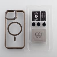 Силіконовий чохол MagSafe CAMERA GLASS PROTECTION для телефону iPhone 14 сірий