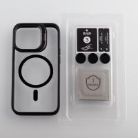 Силиконовый чехол MagSafe CAMERA GLASS PROTECTION для iPhone 13 Pro Max черный