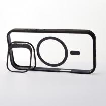 Силіконовий чохол MagSafe CAMERA GLASS PROTECTION для телефону iPhone 16 чорний