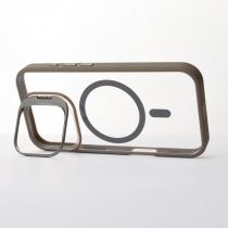 Силіконовий чохол MagSafe CAMERA GLASS PROTECTION для телефону iPhone 16 сірий