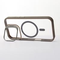 Силиконовый чехол MagSafe CAMERA GLASS PROTECTION для iPhone 16 Plus серый