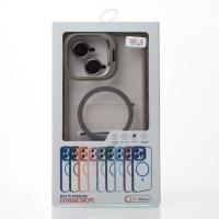 Силиконовый чехол MagSafe CAMERA GLASS PROTECTION для iPhone 16 Plus черный
