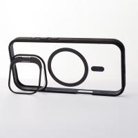 Силиконовый чехол MagSafe CAMERA GLASS PROTECTION для iPhone 16 Plus черный