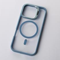 Силіконовий чохол MagSafe CAMERA GLASS PROTECTION для телефону iPhone 16 Pro блакитний