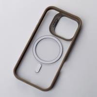 Силіконовий чохол MagSafe CAMERA GLASS PROTECTION для телефону iPhone 16 Pro сірий
