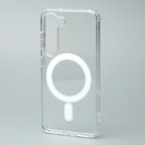Силиконовый чехол MagSafe CLEAR для Samsung S23 Прозрачный