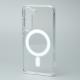 Силиконовый чехол MagSafe CLEAR для Samsung S23 прозрачный