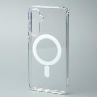 Силиконовый чехол MagSafe CLEAR для Samsung S23 FE прозрачный