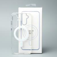 Силиконовый чехол MagSafe CLEAR для Samsung S23 FE прозрачный