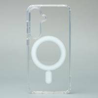 Силиконовый чехол MagSafe CLEAR для Samsung S25 прозрачный
