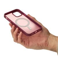 Силіконовий чохол MagSafe MATTE для iPhone 11 бордовий