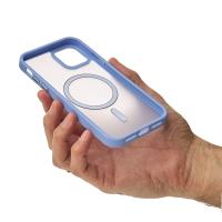 Силиконовый чехол MagSafe MATTE для iPhone 11 фиалковый