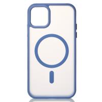 Силиконовый чехол MagSafe MATTE для iPhone 11 фиалковый