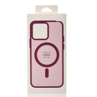 Силіконовий чохол MagSafe MATTE для iPhone 12 Pro бордовий