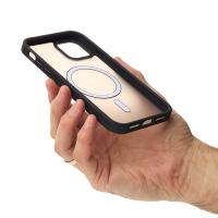 Силиконовый чехол MATTE с поддержкой MagSafe для iPhone 13 classic black
