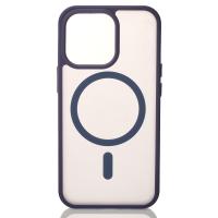 Силиконовый чехол MagSafe MATTE для iPhone 13 Pro темно-фиолетовый