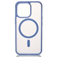 Силиконовый чехол MagSafe MATTE для iPhone 13 Pro фиалковый