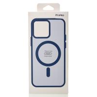 Силиконовый чехол MagSafe MATTE для iPhone 13 Pro темно-синий