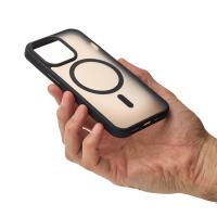 Силиконовый чехол MagSafe MATTE для iPhone 13 Pro черный