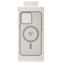 Силіконовий чохол MATTE з підтримкою MagSafe для телефону iPhone 13 titanium black