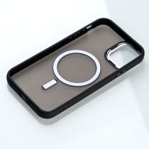 Силиконовый чехол MATTE с поддержкой MagSafe для iPhone 15 classic black