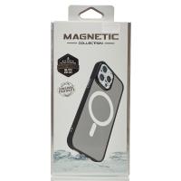 Силиконовый чехол MagSafe MATTE для iPhone 15 черный