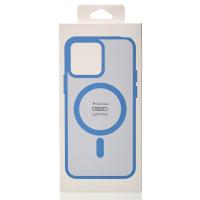 Силиконовый чехол MagSafe MATTE для iPhone 15 фиалковый
